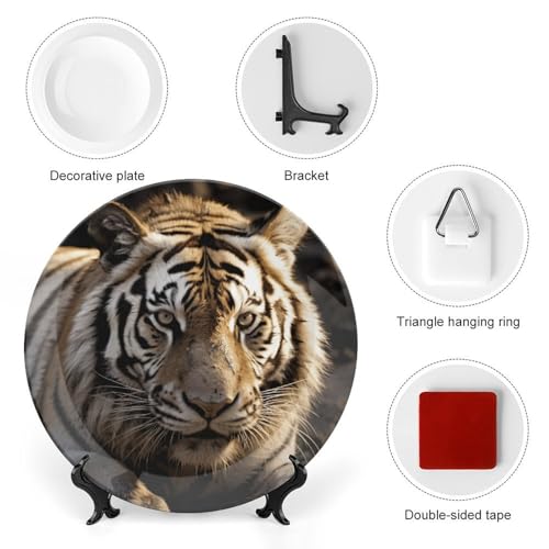 Plato decorativo de porcelana Bone China 6 pulgadas miniatura 3