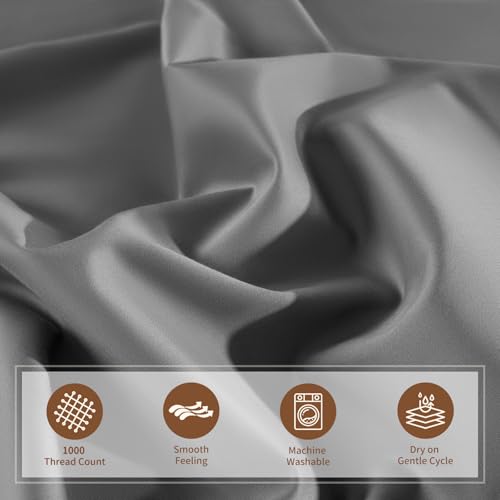 Image of 100% Egyptian Cotton Sheet Set 4Pcs, 16 inch Deep Pocket, 1000 TC Cal King