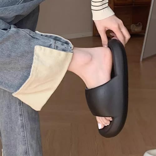 Women's Summer Slides Chic Minimalist Soft Shower Slippers, Non-Slip Bathroom House Sandals Indoor Outdoor3