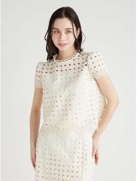 セルフォード ツイストレースブラウス