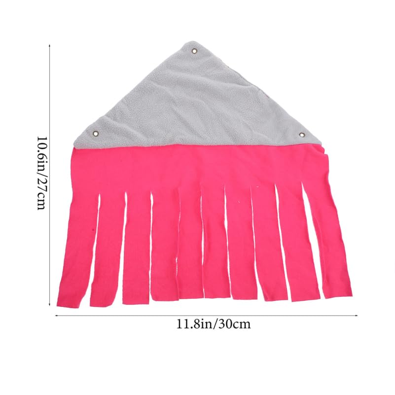 Hamac Tente À Coin pour Petit Animal 2 Pièces Refuge Suspendu Confortable pour Hamster Et Lapin Facile À Installer 11.81X11.81X10.63In