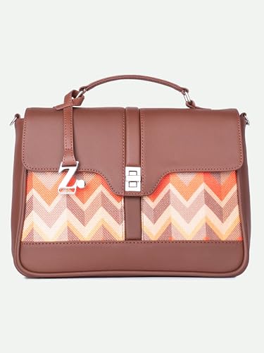 Image of ZOUK | Women's Vegan Leather | Stylish Handbag with Adjustable Strap, Top Handle |