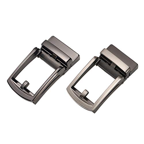 oshhni 2Pack Fivela de Cinto Automática Fivela de Catraca Casual Empresarial