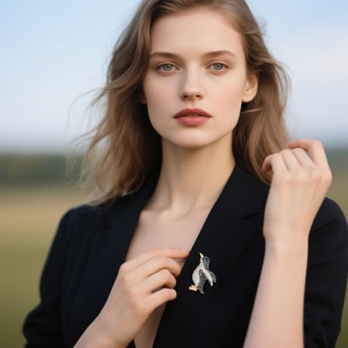 Image of Cute Animal Brooch Pins, Animal Theme Brooches Accessories for Clothes, Birthday Christmas Gift for Women