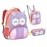 Kit Mochila De Creche Lancheira E Estojo Infantil ZOOP Coruja