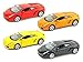 KiNSMART Set of 4: 5" Lamborghini Gallardo 1: 32 Scale (Black/Orange/Red/Yellow) Toy, Multicolor