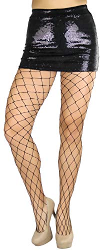 Image of ToBeInStyle Women's Large Fence Netting Pantyhose