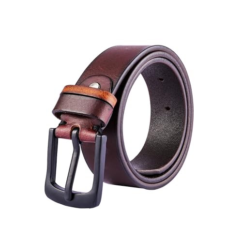 Image of Genuine Leather Belt for Kids, Black /Brown Colour Adjustable Belt with Metal Buckle, Belt for Formal, Casual & Jeans Wear, Waist 20-24-28-30 Inch 3|5|7|9|11 Yrs