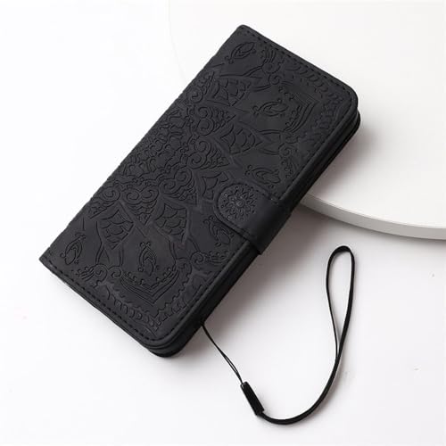 Housse iPhone 12 Pro portefeuille noir avec support pour vidéo