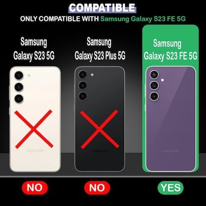 Image of KC Back Cover for Samsung Galaxy S23 FE 5G - Epoxy Real Dried Flowers Floral Soft Silicone Camera Protection Case (Transparent)