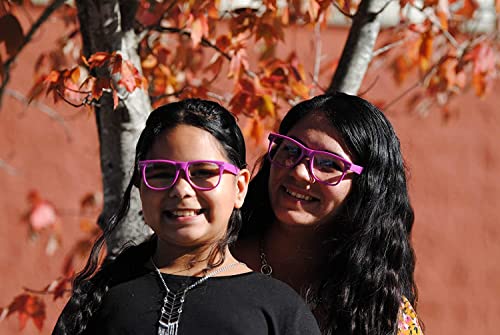 OWL Set of 2 Kids & Adult Size Glasses Clear Lens Matching Mommy & Me, Daddy & Me Non Prescription UV4003