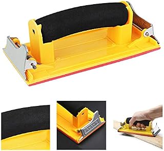 EMAGEREN Handle Sander with Sponge Handle, Sandpaper Holder Manual Hand Sanding Detail Sanders Soft Grip Handle Sander Sander Tool, Wall/Metal/Wood Hand Sanding, Perfect for 9 x 3.6 inch Sandpaper