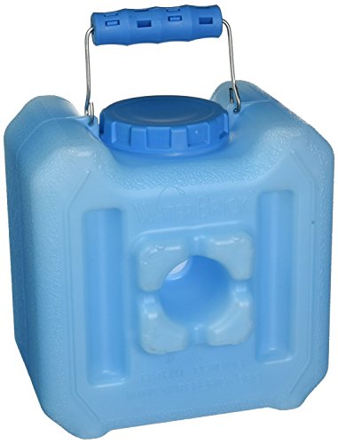 WaterBrick - WATERBRICK-1833-0005 - Emergency Water and Food Storage Containers - 1.6 gal of Liquids/Up to 13 lb of Dry Foods, Blue