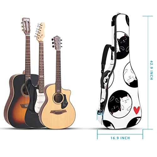 Housse de guitare Yin Yang en tissu Oxford imperméable avec bandoulière réglable - Les Beatles, Paul McCartney, John Lennon, RIngo Starr, George Harrison Housse de guitare Yin Yang en tissu Oxford imperméable avec bandoulière réglable – Image 6