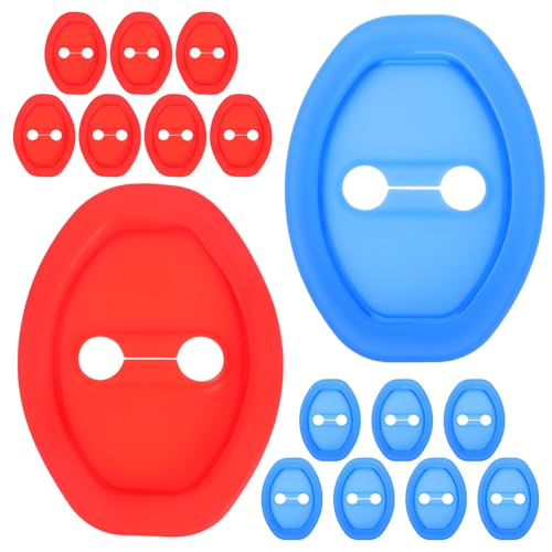 Evita arañazos con las 16 fundas protectoras de pestillo de coche en silicona azul y roja