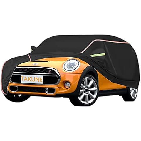 TAKUNE Car Cover For 3 Door MINI Cooper Convertible/Cooper S Convertible/JOHN Cooper Works Convertible/ 2001-2022, Waterproof Sun Protection Outdoor Thicker 210D Oxford Fabric Car Covers Cover