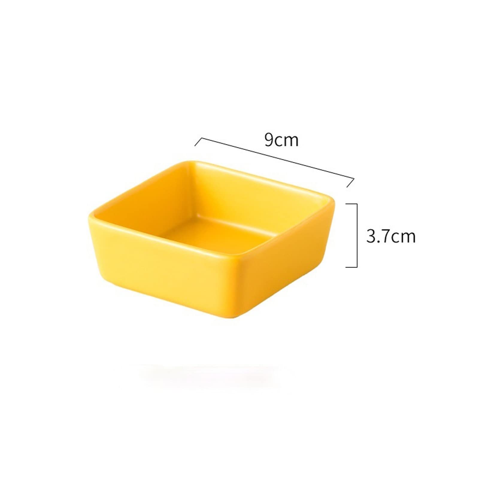 Ciotoline da Snack Ciotola di immersione in ceramica / ciotole di immersione quadrata multiuso snack bowl assortimento domestico snack piatto piatto salsa piatto piatto piatto piatto Piatti Snack Cera