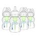 Dr. Brown's Options+ Wide-Neck Baby Bottle, 5 Ounce (4 Count)