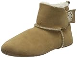 Living Kitzbühel Jungen Unisex Kinder Baby Lammfell Bootie Hausschuh, Ocra, 21 EU