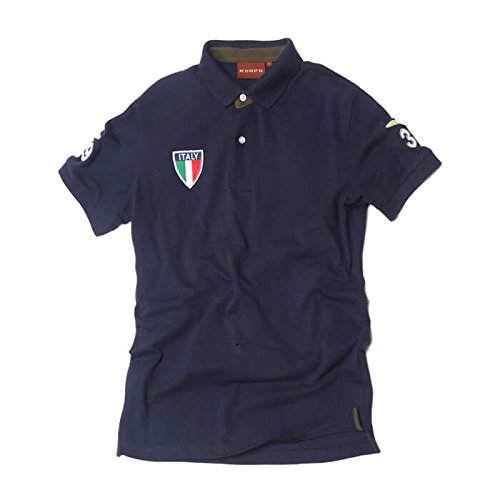 Polo T-Shirt Tshirt Estivale Manches Courtes écusson Italie armée Militaire L Vert