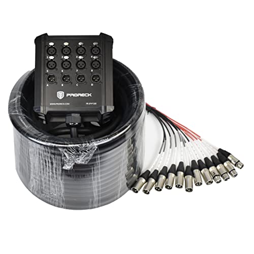 PRORECK 8-Channel Low Profile XLR Splitter Cable