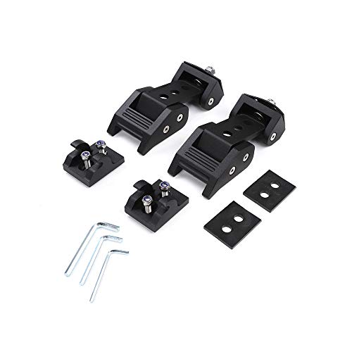 TJ Hood Latch Hood Lock Catch - JeCar Aluminum Hood Latches Catch Kit for Jeep Wrangler TJ Accessories 1997-2006 - Thumbnail 2