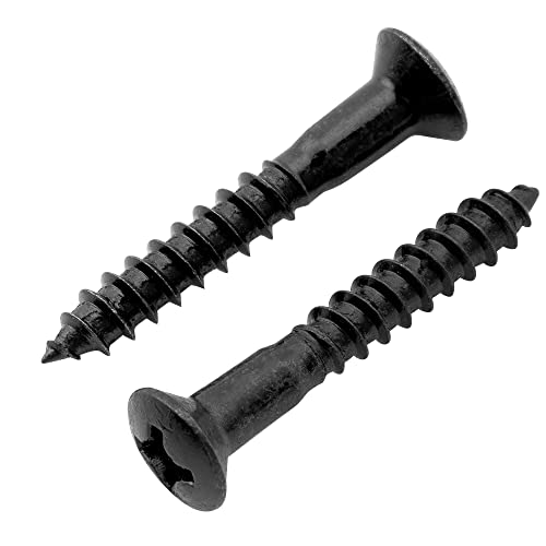Musiclily Ultra 3.5x25mm Stainless Steel Countersunk Mounting Screws for Electric Guitar Bass Bridge or Strap Button, Black (Set of 6) - Image 3