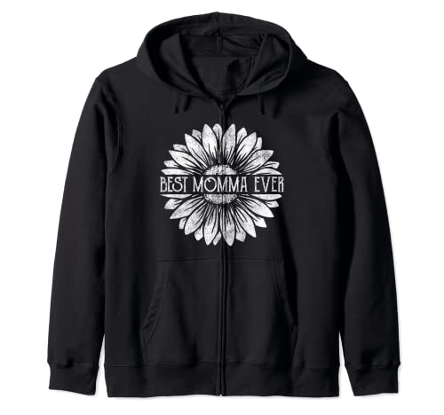 Vintage Mejor Momma Ever Sunflower Apparel, Funny Grandma Sudadera con Capucha