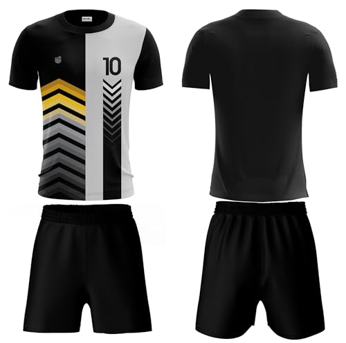 Image of Inkholic Mens Round Neck Half Sleeves Football Jersey and Shorts Set,