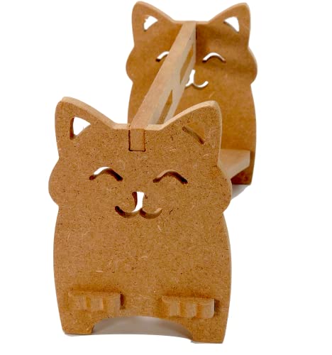 Support de Rouleau de Papier essuie-Tout en Forme de Chat en Bois, Porte-Serviettes en Papier