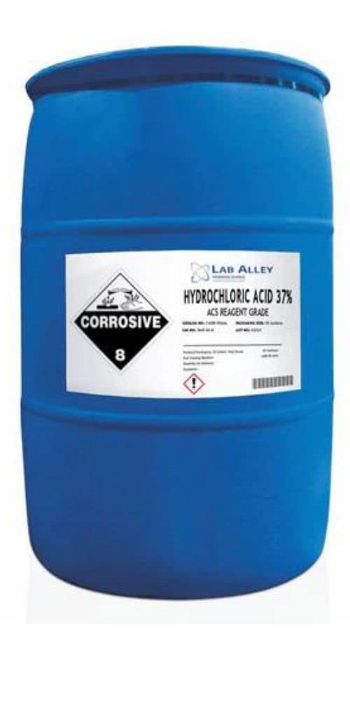 Hydrochloric Acid 37 Solution, ACS Reagent Grade 55 Gallon
