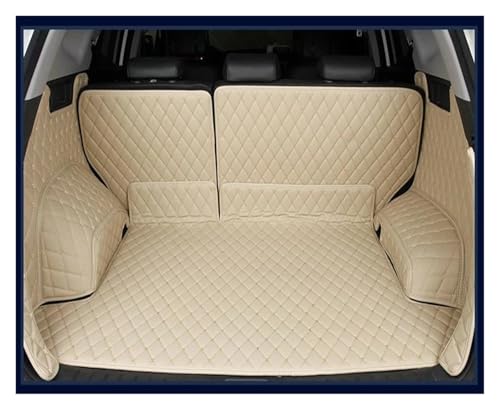 Tapis de coffre pour Hyundai Santa Fe 5 places 2013-2019 imperméable beige