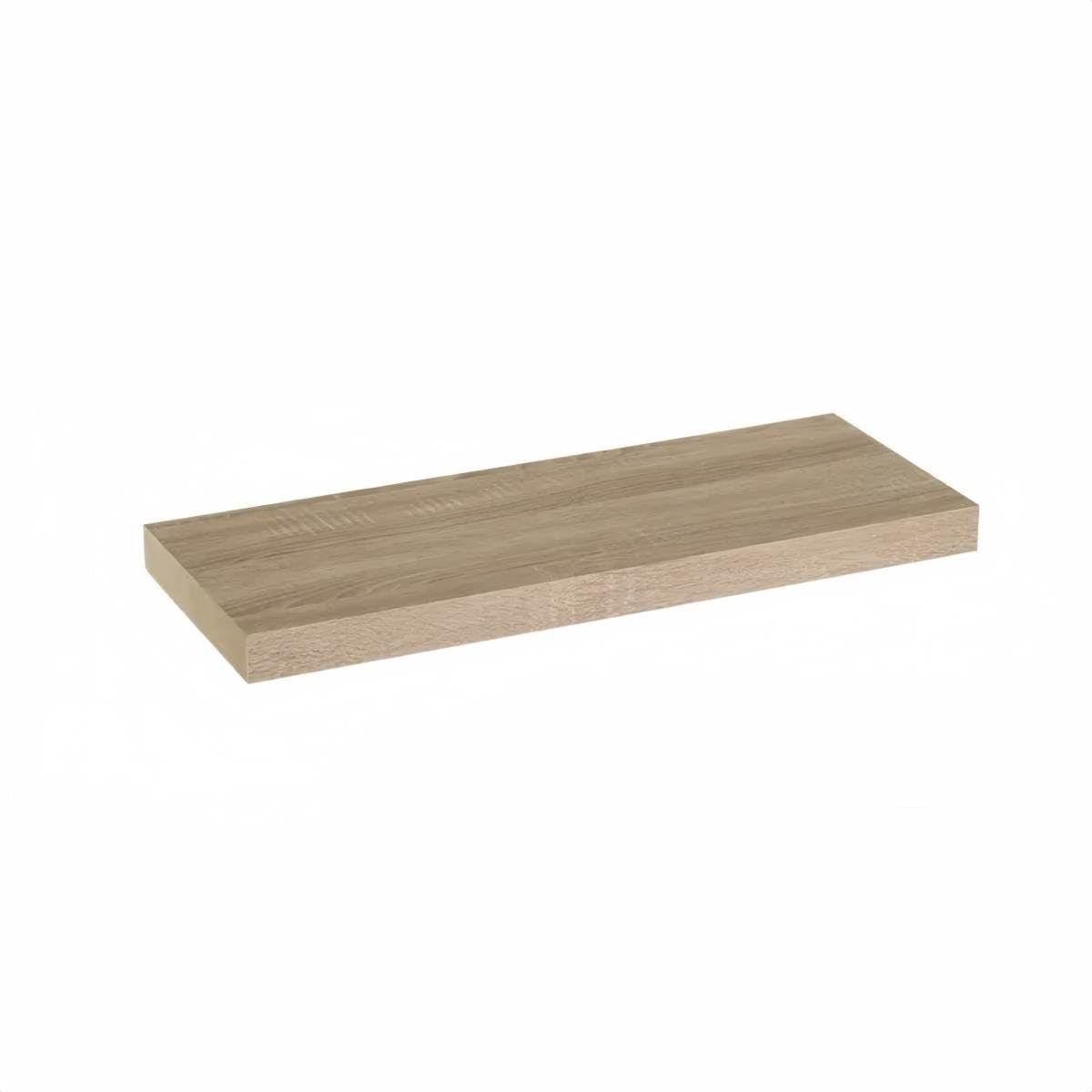 DAMDAM GO Estante Balda de Pared Flotante, Estante de Pared Madera MDF, para Salón, Cocina y Dormitorio (Roble, 60 x 23.5 cm)