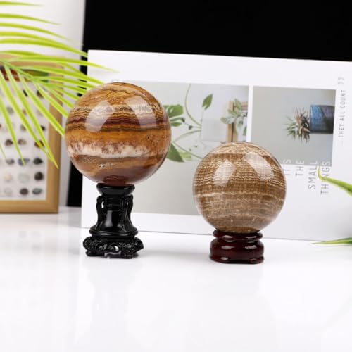 Boule de cristal agate de grande taille 70-80mm pour collectionneur - 3