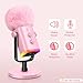ZealSound Blue Yeti Pop Filter for Blue Yeti Microphone,Mic Foam Cover with Furry Windscreen Muff windshield for ZealSound K66/Yeti/Yeti X/Nano/Yeti Pro/AM8/SoloCast and More USB Mics (Pink)