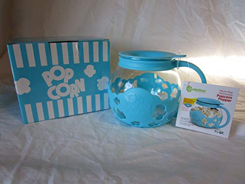 Ecolution 1.5qt Microwave Popcorn Popper in Gift Box (TURQUOISE BLUE)