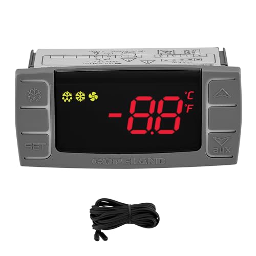 Image of BOEASTER XR02CX-4N1F1 Temperature Controller Refrigerator Digital Compatible with Dixell, 120V 50-60Hz Thermostat Controller with 1 NTC Probe for Fridges Freezers Heating Appliances