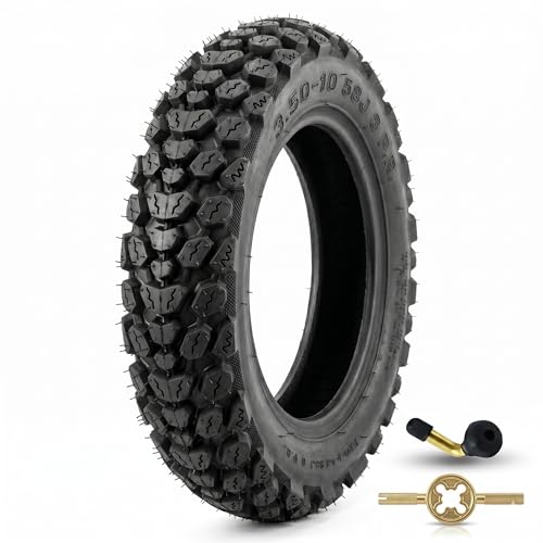 Pneu tout-terrain 3.50-10 neige antidérapant pour éviter les glissades en scooter
