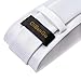DiBanGu White Ties for men Silk Woven Tie Pocket Square Cufflinks for Men Solid Color Wedding Necktie and Tie Ring Set