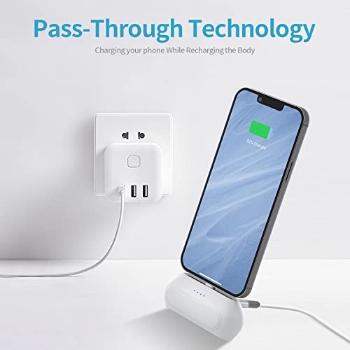 Tqgx Small Portable Charger 4800Mah Ultra-Compact Cordless Fast Charger Mini Battery Pack Compatible With Iphone 14/13/12/11/8/7/6/Xr/Xs Max/Pro Max/Airpods #TOP4