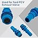 TNJPSEK 7L3Z6A666A PCV Valve Fitting, OEM Blue Thermoplastic Exhaust Positive Crankcase Ventilation Valve Compatible with E-150 E-250 E-350 E-450 F-150 F-250 F-350 F-450 F-53 (2 Pcs)