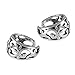 Filigree Swirl Celtic Cutout .925 Sterling Silver Detailed Tapered Ear Cuff Earrings