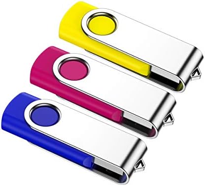 1GB Memory Stick 10 Pack, KROCEUS USB Flash drive 2.0 Swivel Thumb Drives Data Storage Jump Drive Zip Drive USB Sticks External Devices with Led Indicator and Lanyard