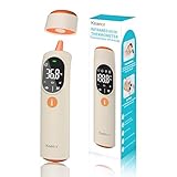 Thermometer Forehead and Ear Thermometer, Digital Infrared Thermometer, Baby Thermometer, Accurate,1s Measure, 40 Set Memory, Mute Mode, LED Screen for Adults Kids with Storage Bag Beige