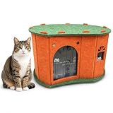 JOWY Casa para Mascotas con Aire Acondicionado Integrado, Caseta Refrigerada para Perros y Gatos, Refugio Fresco y Cómodo para Interior o Exterior Cubierto, Ideal para Mascotas Pequeñas y Medianas