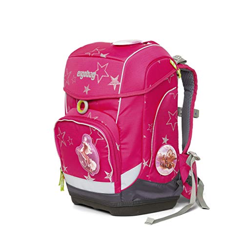 Ergobag Deportivo Schulranzen in Pink mit Sternenmotiv