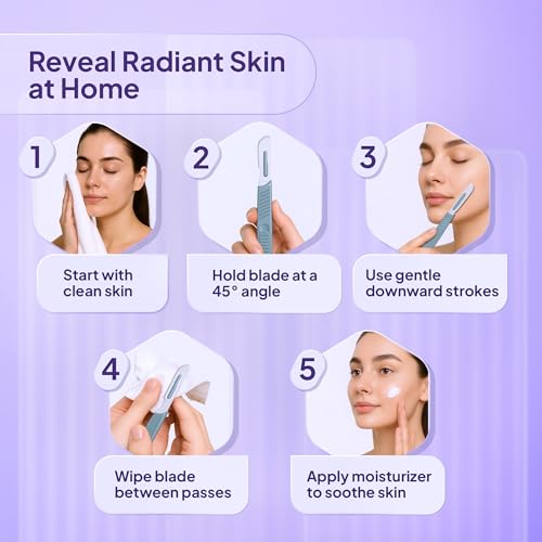 MyMed Disposable 14R Dermaplane Scalpels, Dermaplaning Razors - Pack of 20 Dermaplane Razor for Women Face, Women\'s Disposable Shaving Razors - Thumbnail 5