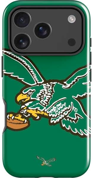 Skinit Impact Phone Case Compatible with iPhone 17 Pro Max - Officially Licensed NFL Philadelphia Eagles Retro Logo Design