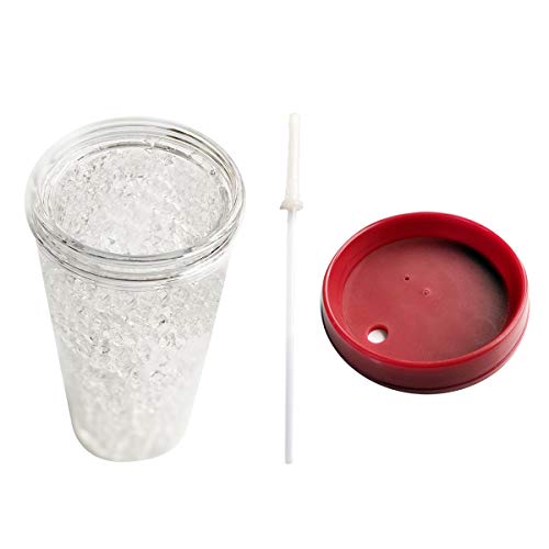 Ncaa Wisconsin Badgers 16Oz Crystal Freezer Tumbler With Lid And Straw #TOP2