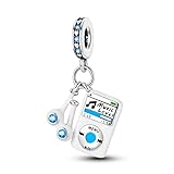 Pandach Charms Abalorios Colgante para mujer, plata de ley 925, compatible con pulseras y collares Pandora, compatible con pulseras europeas para mujeres y niñas